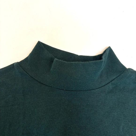 Designs Lane Bryant Mock Turtleneck Long Sleeve Blue Green Teal Plus 18/20 NWT - Picture 4 of 7